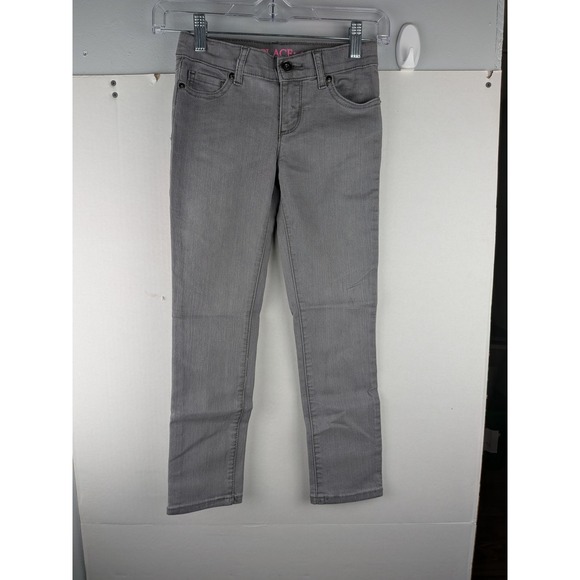 The Children's Place Other - The Childrens Place Girls Super Skinny Jeans Gray Stretch Denim Size 6X 7 NWT